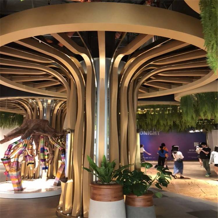 弧形鋁方通吊頂